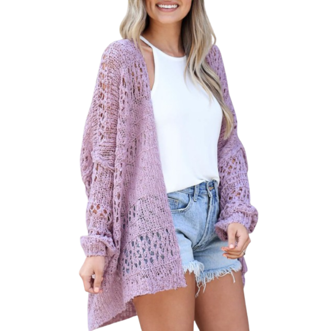 NAOMI | Lätt Oversized Boho Sommar Cardigan