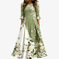 Sage Garden Rose Pocket Maxi Klänning