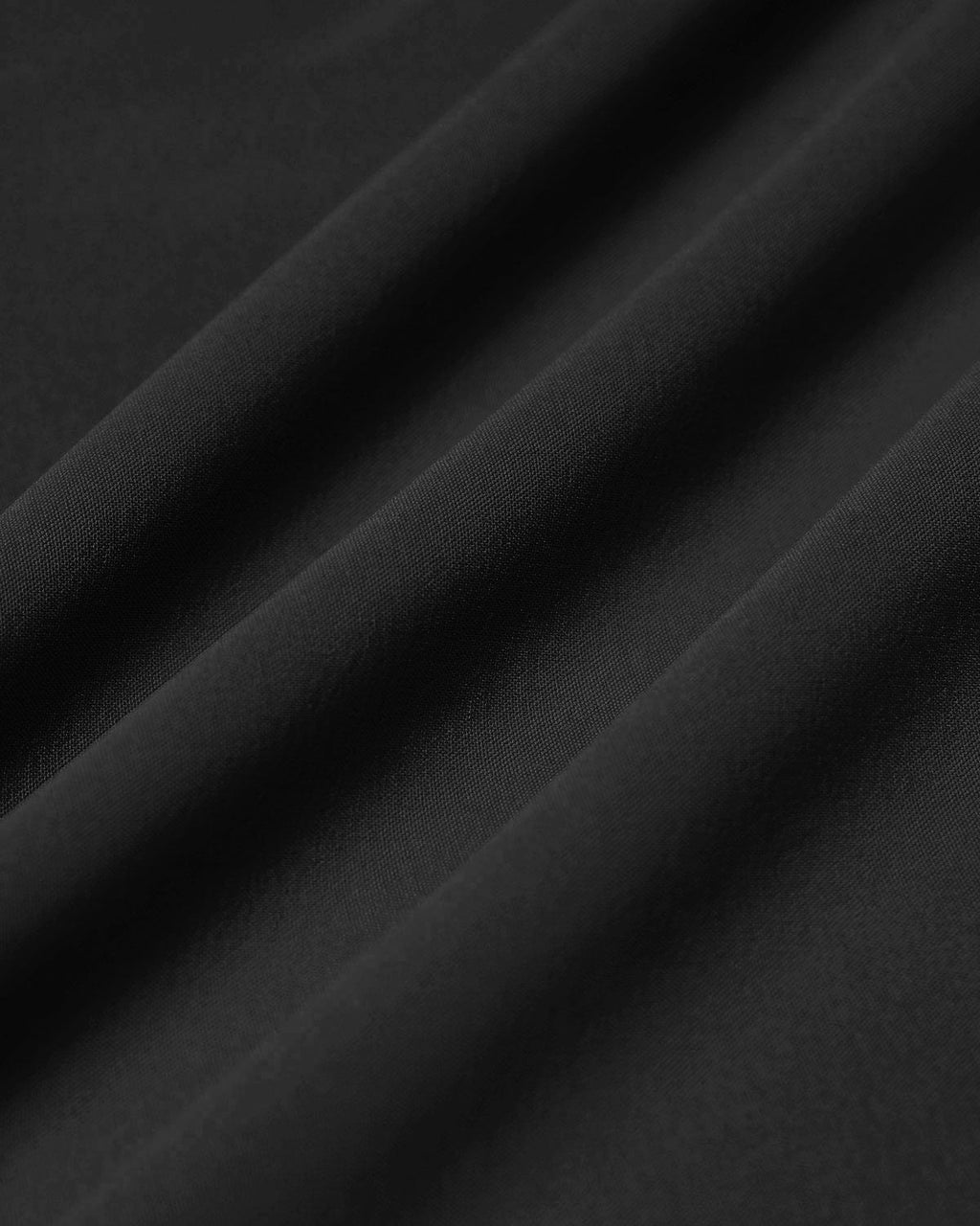 Svart Fyrkantig Halsringning Pocket Slip Midi Klänning