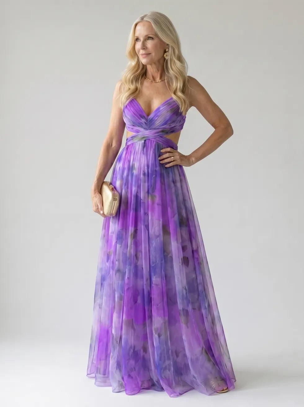 Isel | Soft Wrap Maxi Klänning