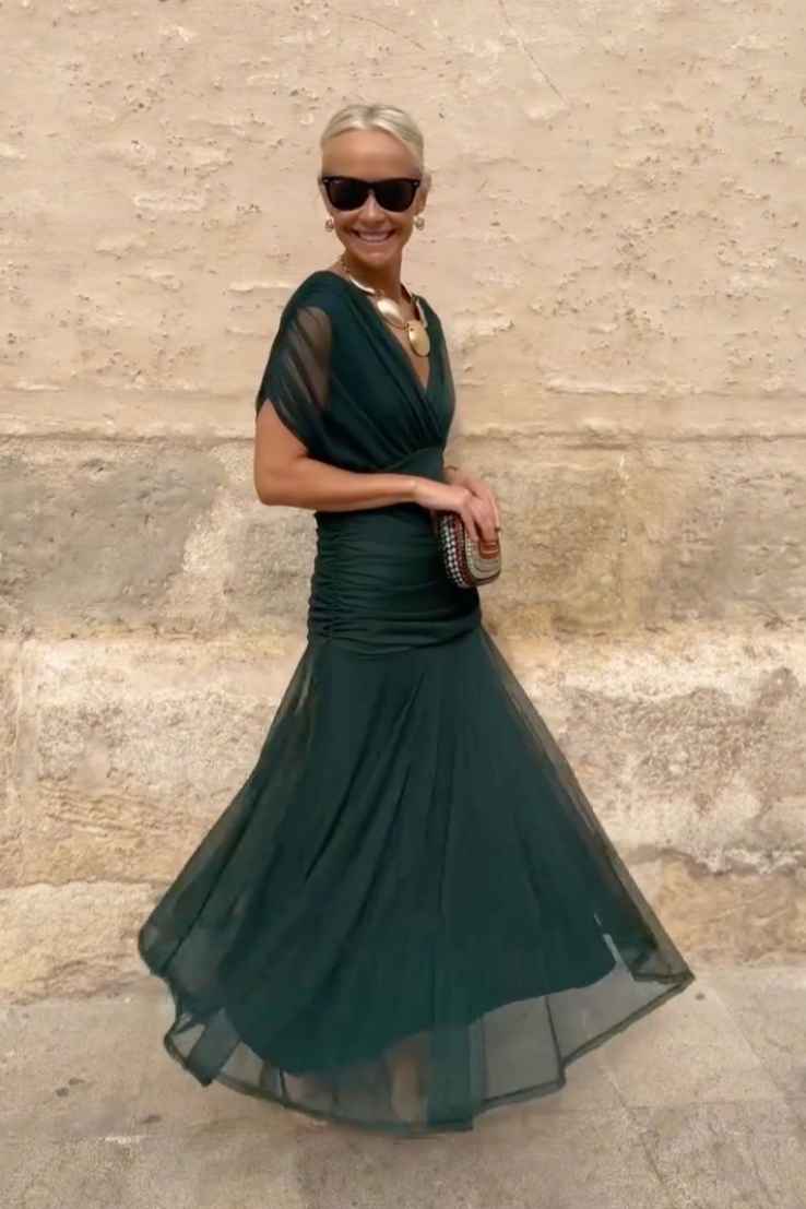 Elegant Silkesklänning Santana - Maison Claire et Sylvie