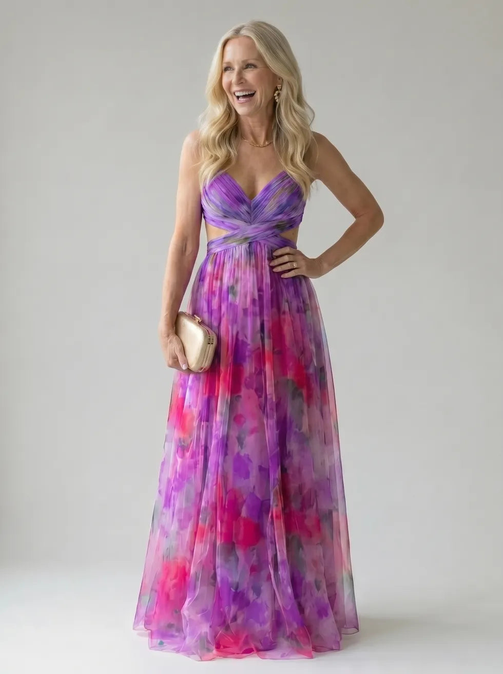 Isel | Soft Wrap Maxi Klänning