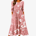 Blush Bloom Grace Pocket Midi Klänning