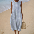 Anaïs | Randig Strandklänning
