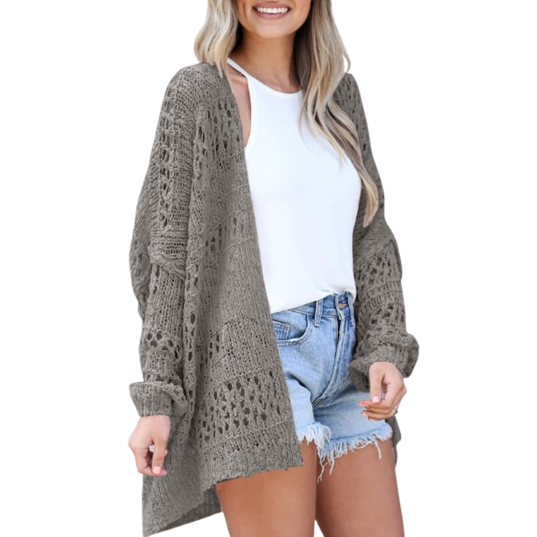 NAOMI | Lätt Oversized Boho Sommar Cardigan