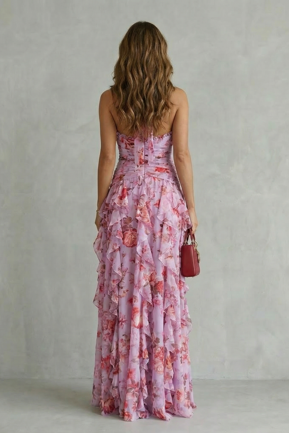 Elegant Lång Klänning med Halterneck - Maison Claire et Sylvie
