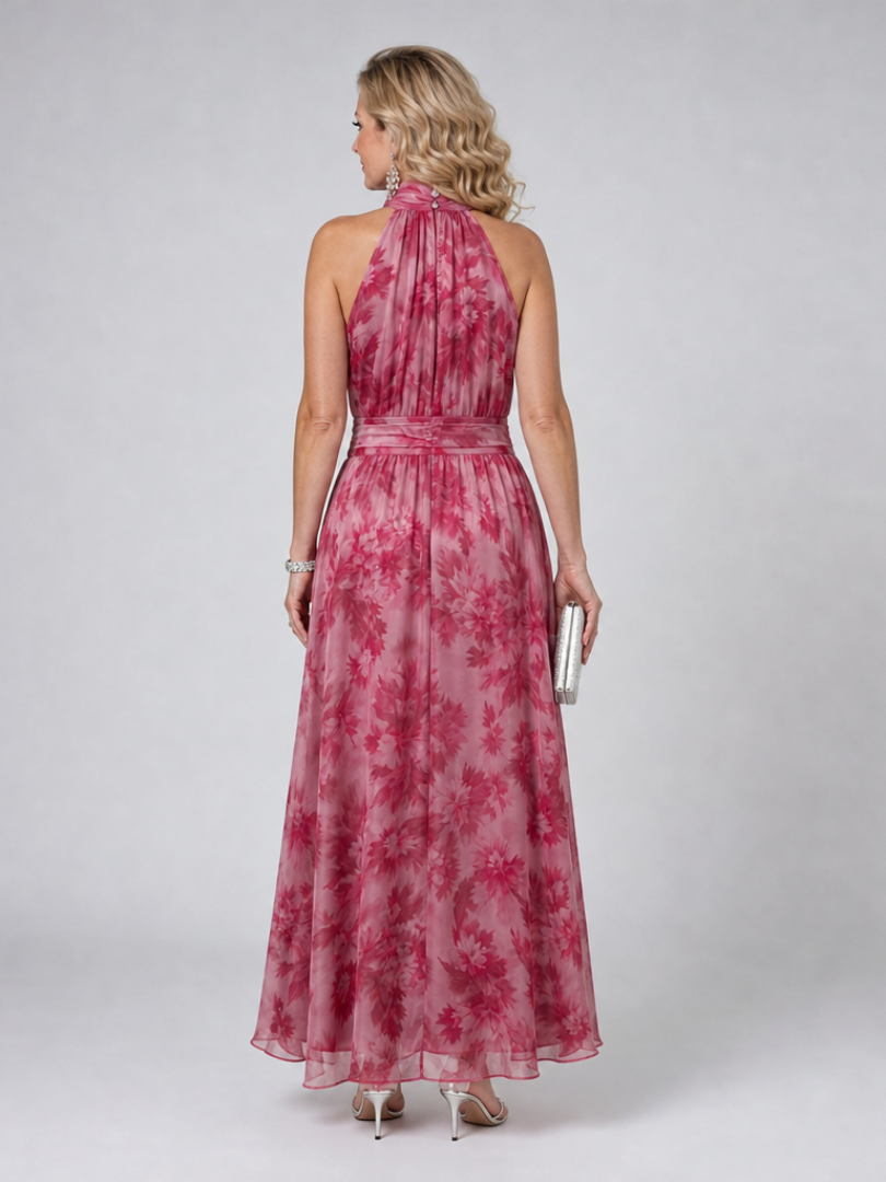 Avien™ Soft Halterneck Midi Klänning