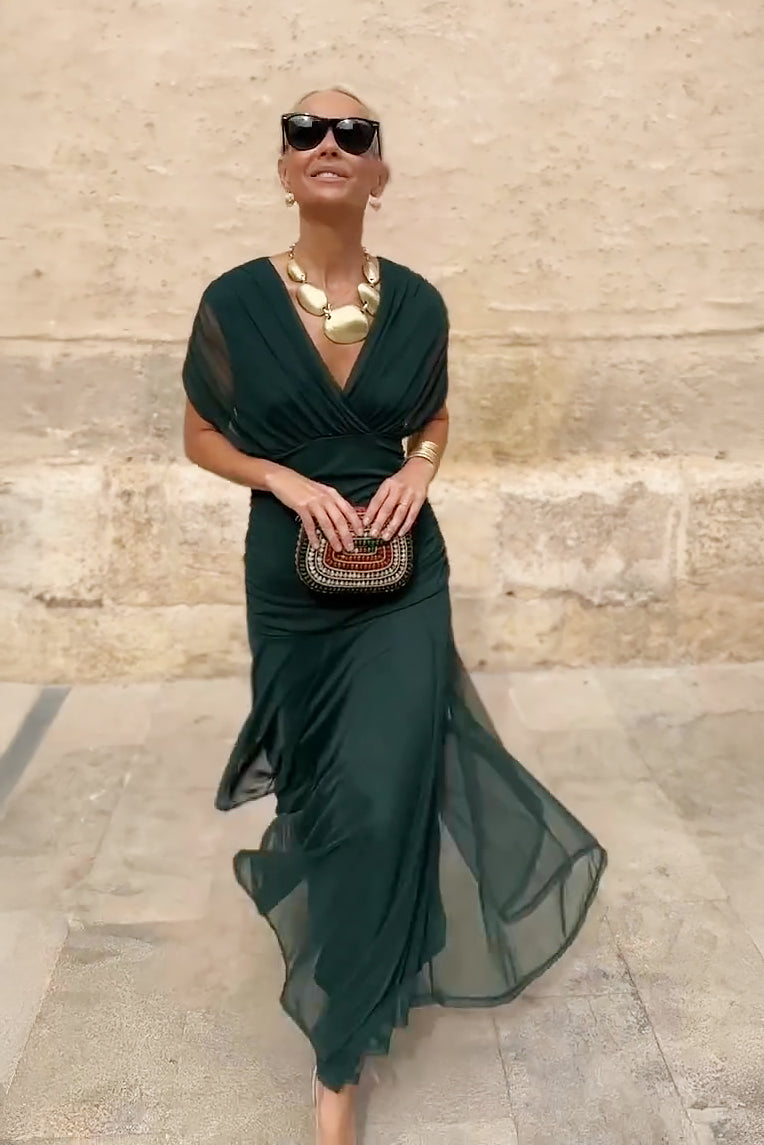 Elegant Silkesklänning Santana - Maison Claire et Sylvie