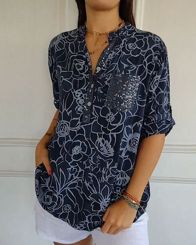 Avery | Elegant Blus med Ficka
