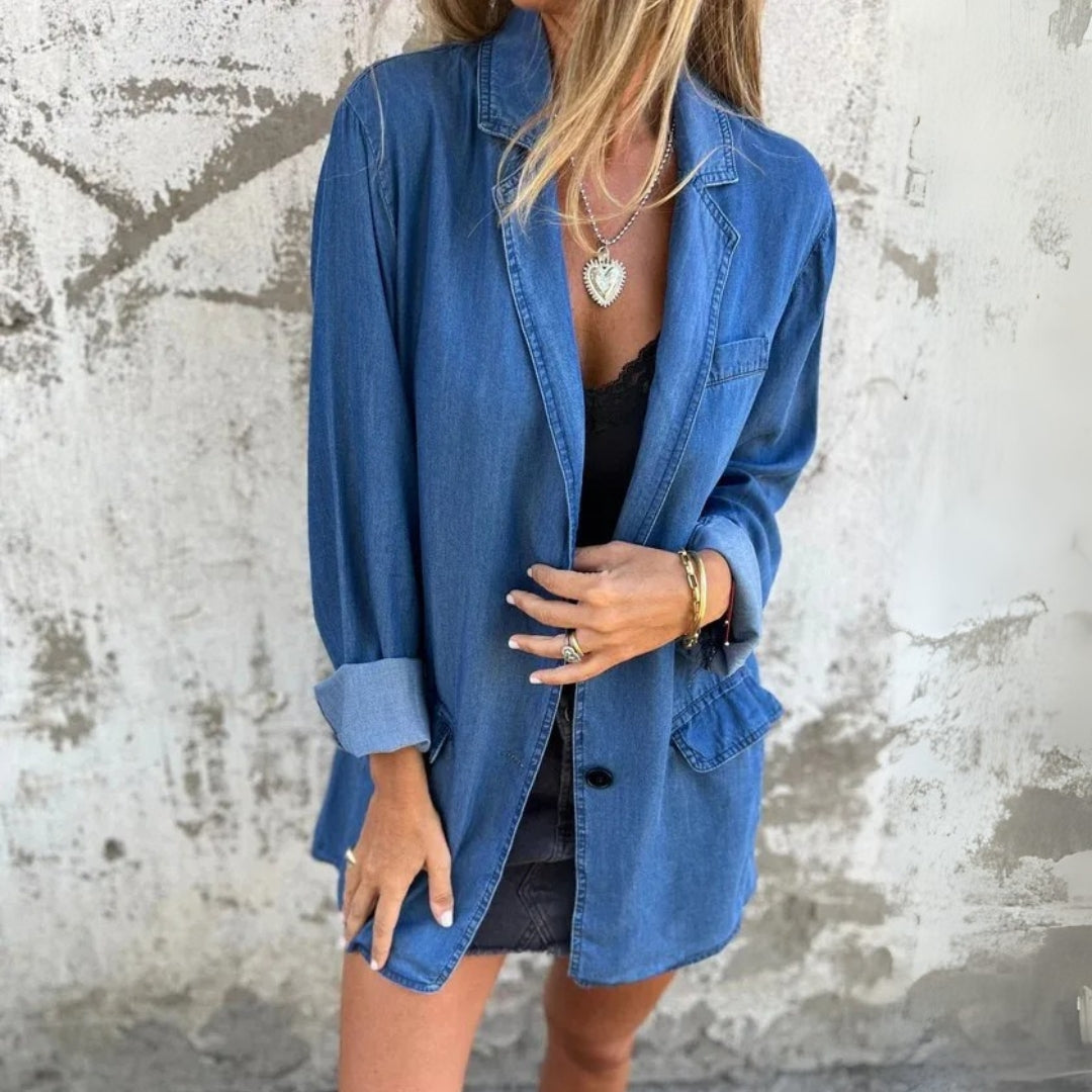 Sarah | Okomplicerad Denim Blazer
