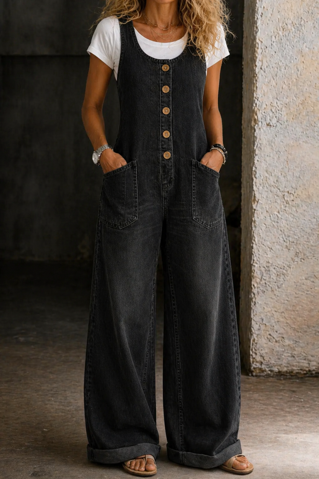 Bethany | Vintage Vasket Bomulls Overaller