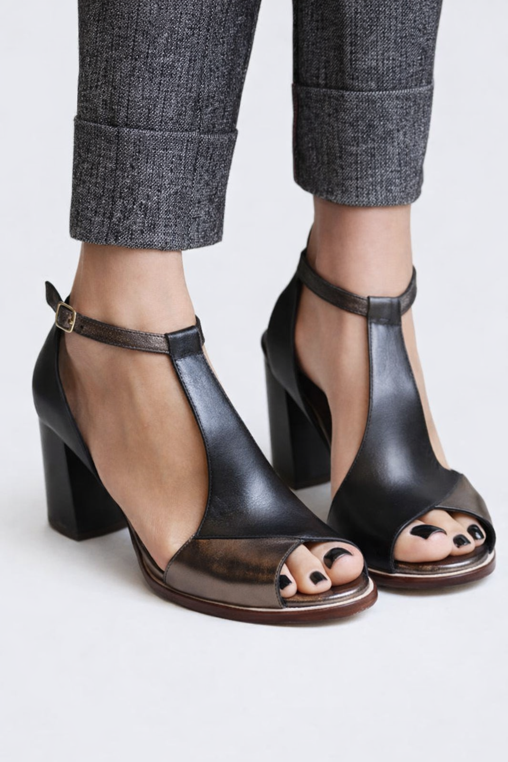 Lorenza | Sandaler med Geometrisk Klack
