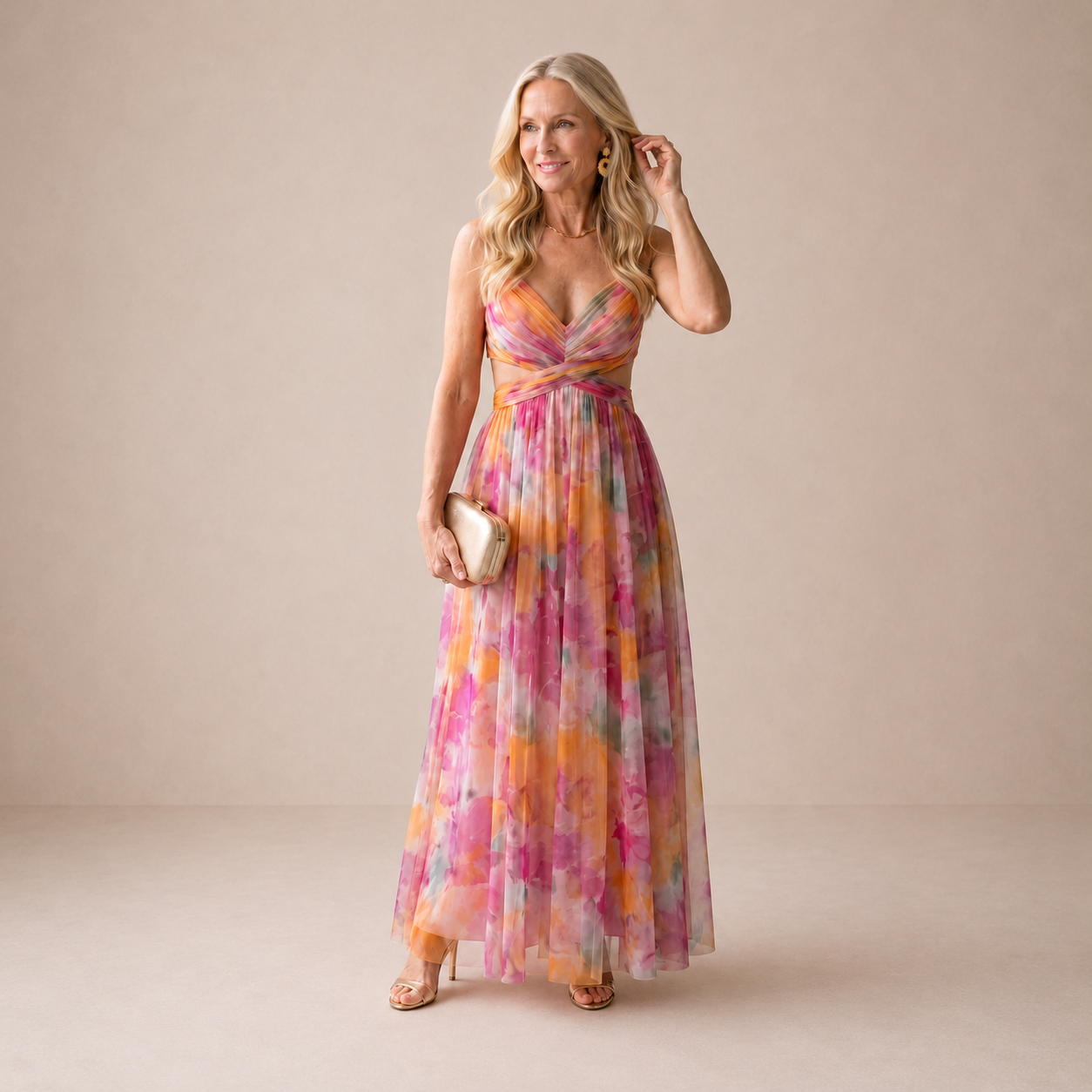Isel | Soft Wrap Maxi Klänning