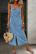 Susan | Avslappnad Denim Klänning