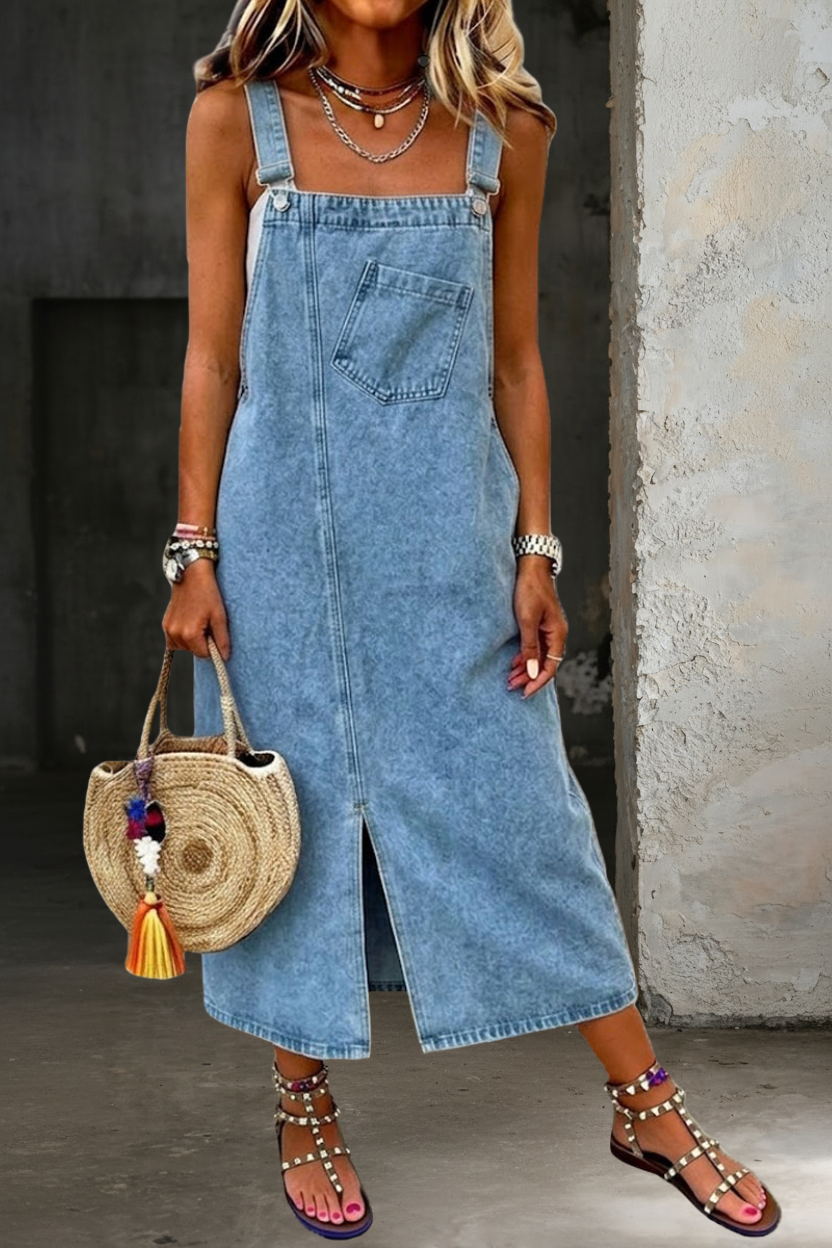 Susan | Avslappnad Denim Klänning