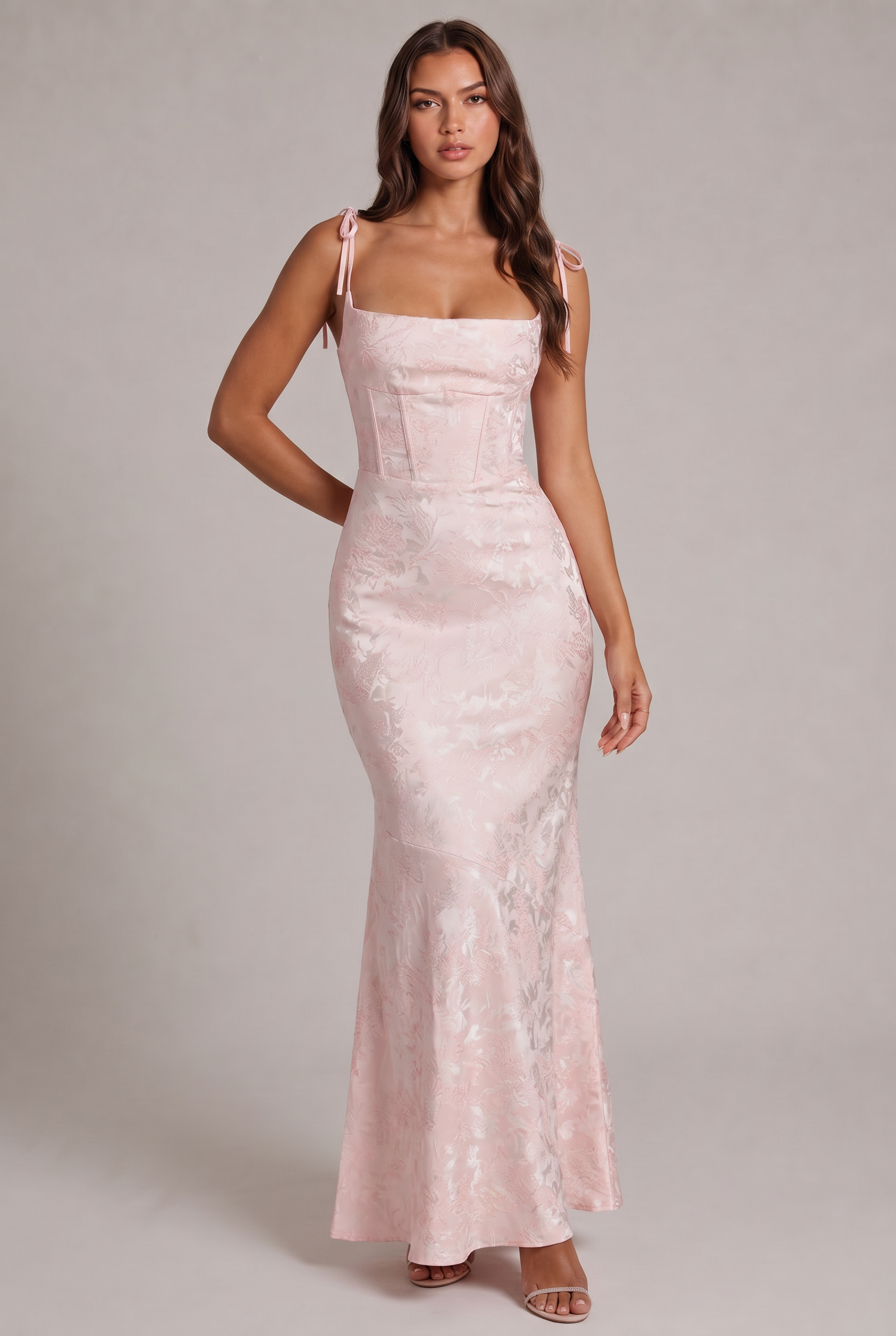 Suknia Floriana Jacquard Bloom