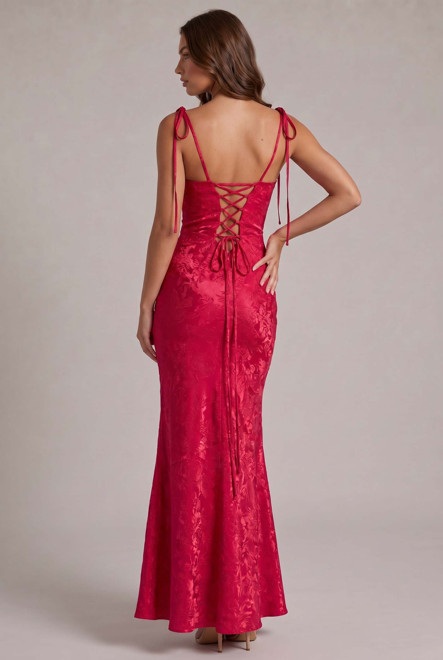 Suknia Floriana Jacquard Bloom