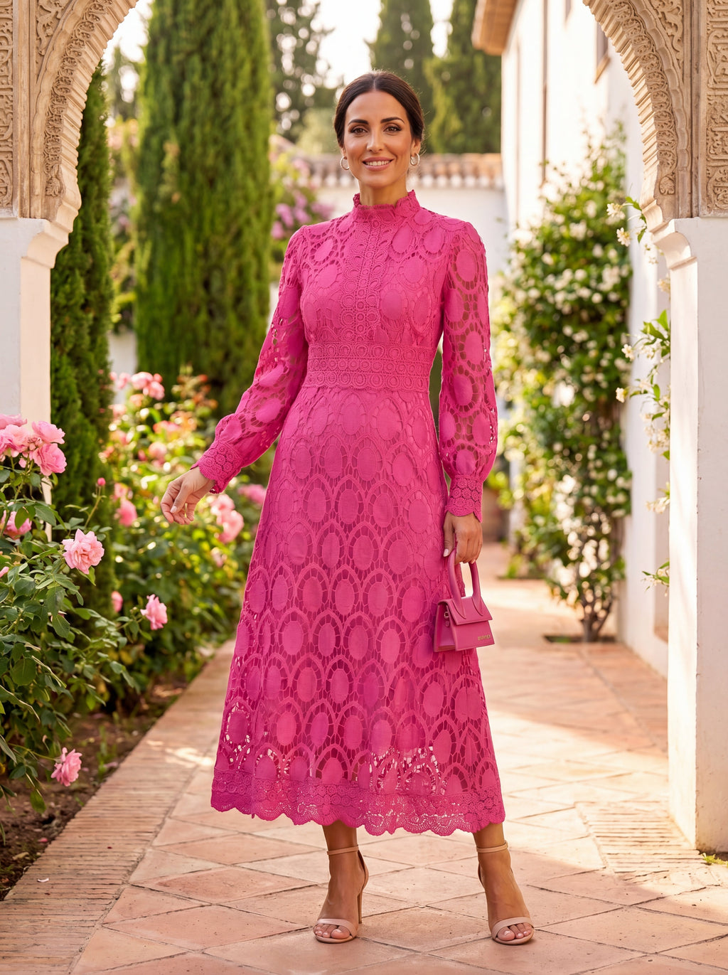 Elegant Klänning Carmona i Siden – Maison Claire et Sylvie