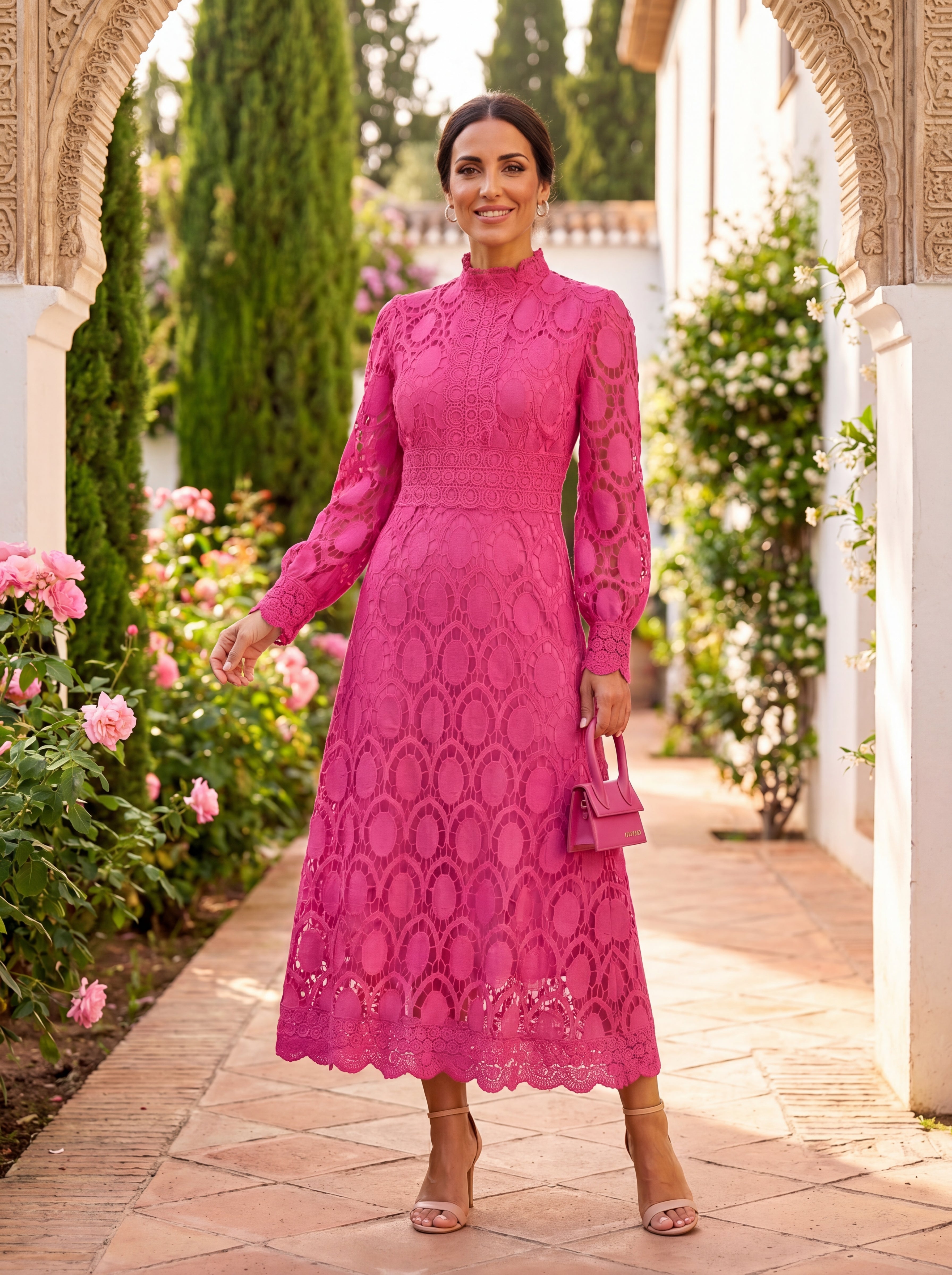 Elegant Klänning Carmona i Siden – Maison Claire et Sylvie