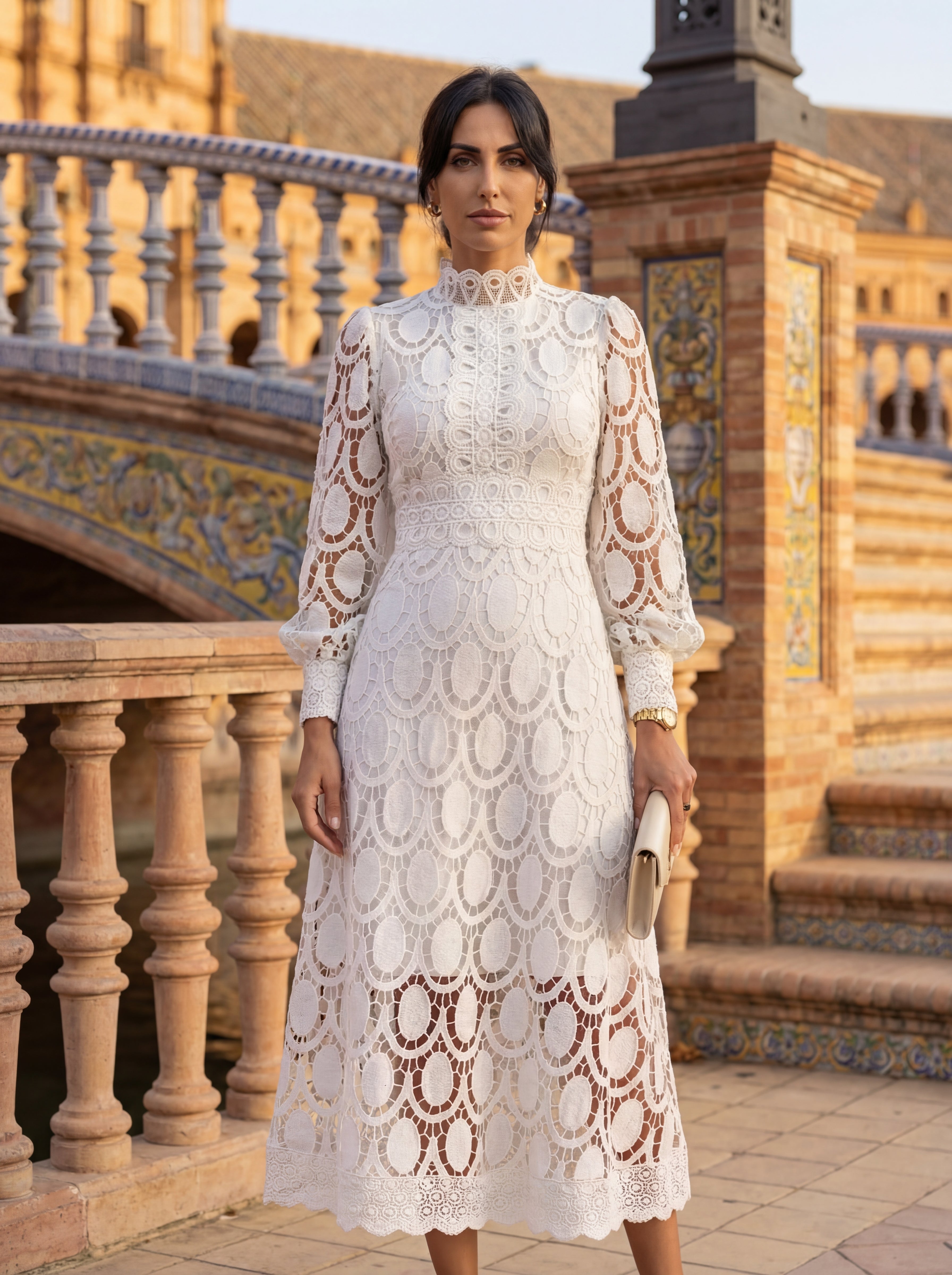 Elegant Klänning Carmona i Siden – Maison Claire et Sylvie