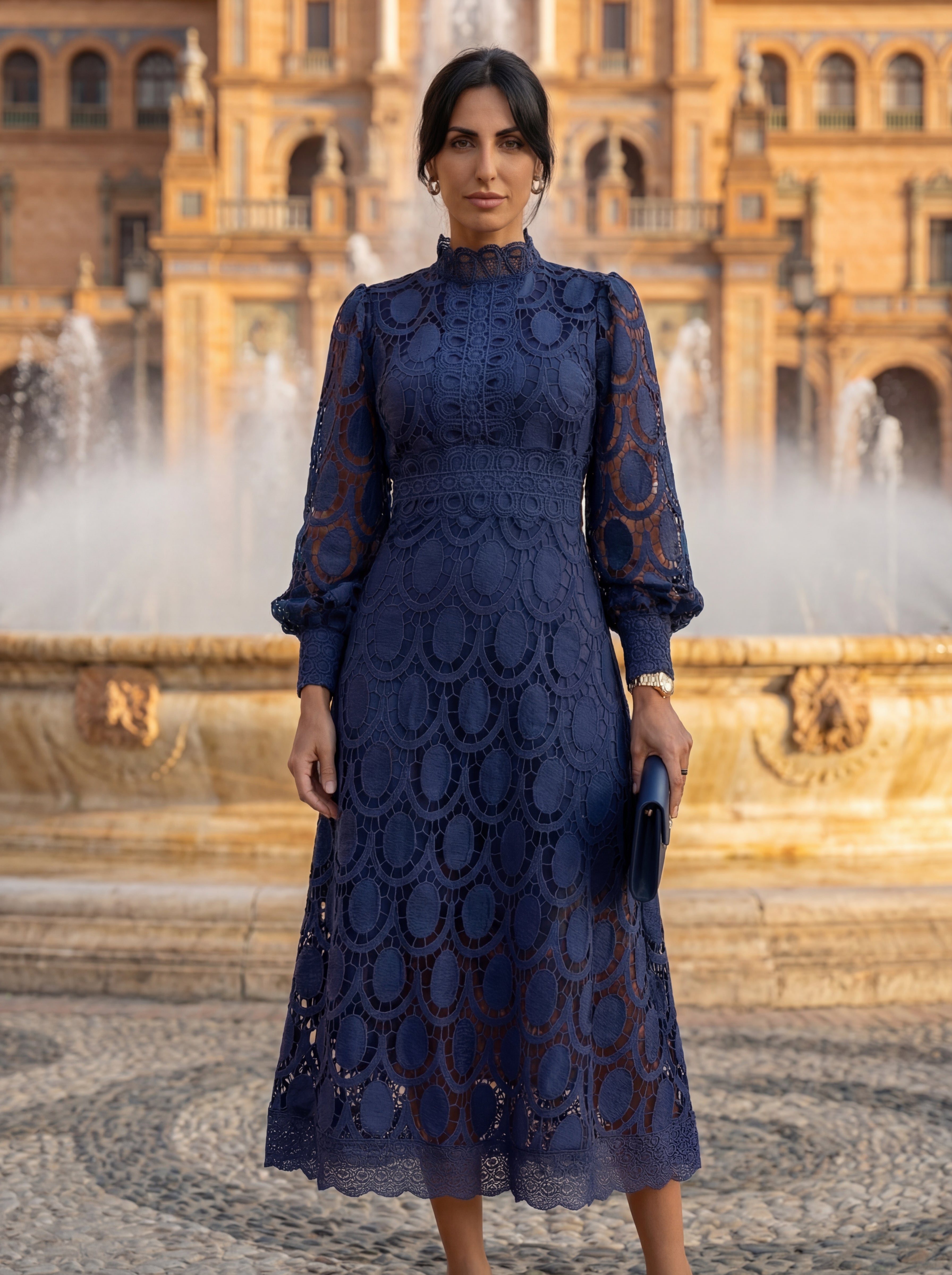 Elegant Klänning Carmona i Siden – Maison Claire et Sylvie