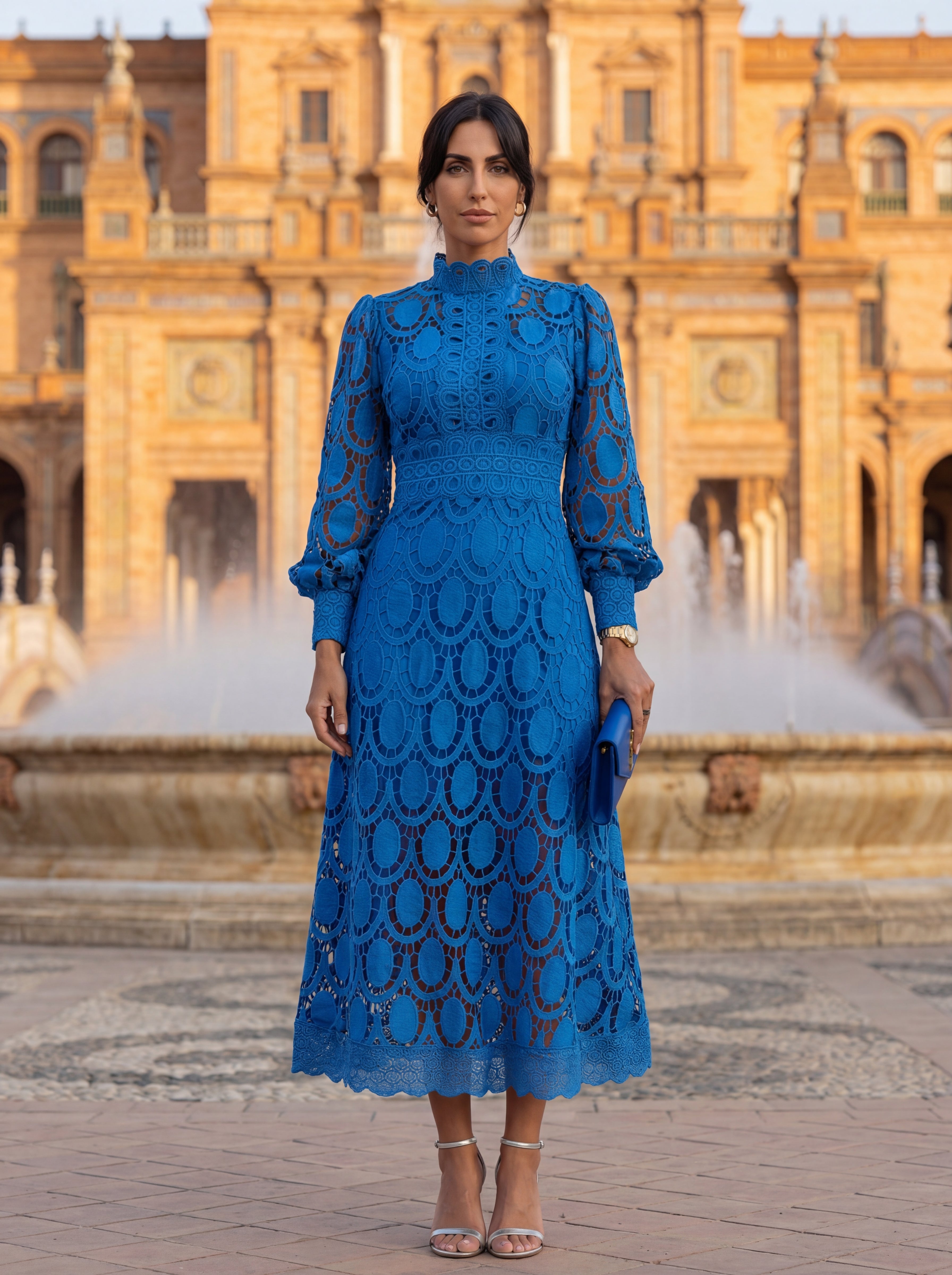 Elegant Klänning Carmona i Siden – Maison Claire et Sylvie