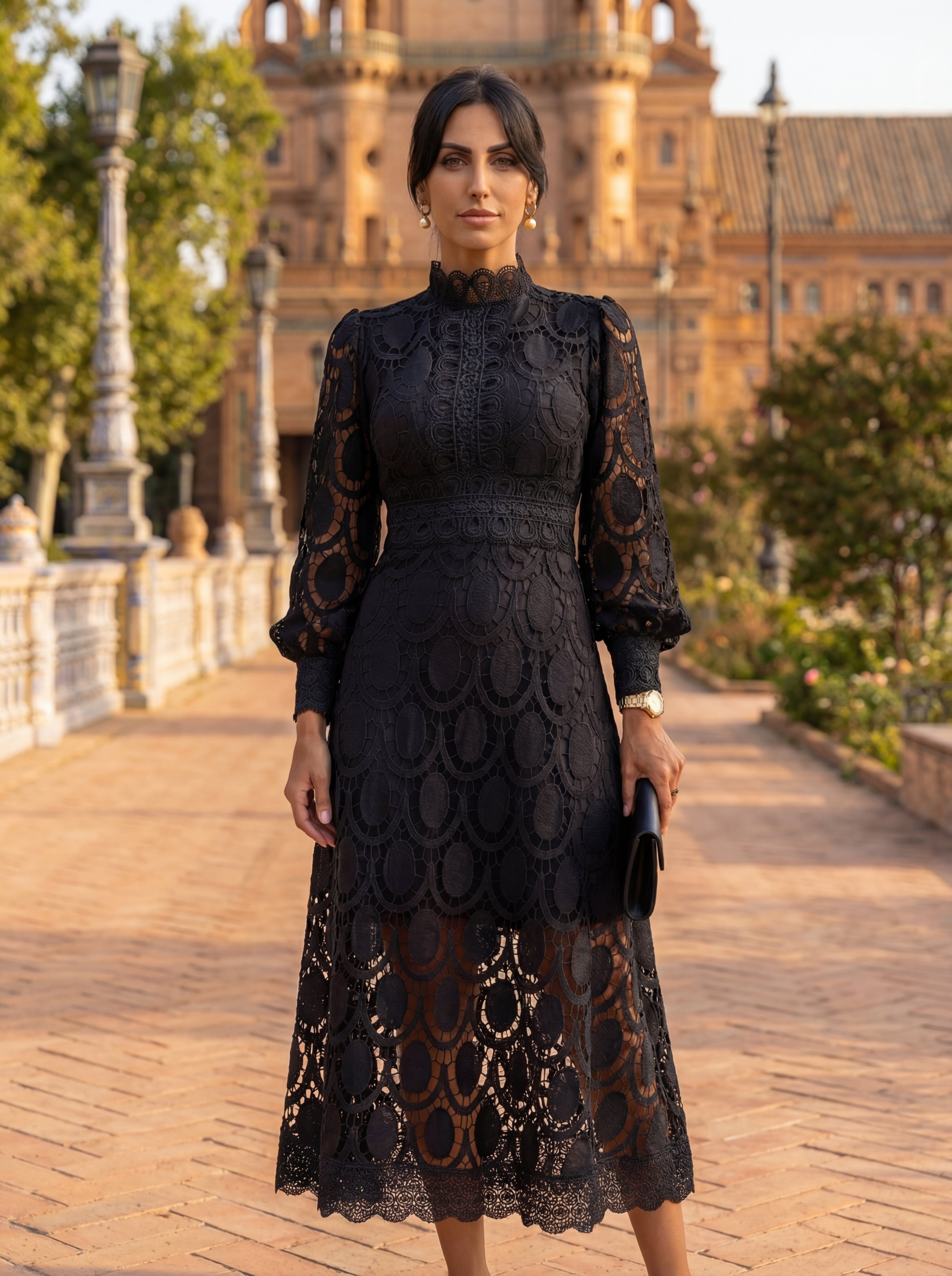 Elegant Klänning Carmona i Siden – Maison Claire et Sylvie
