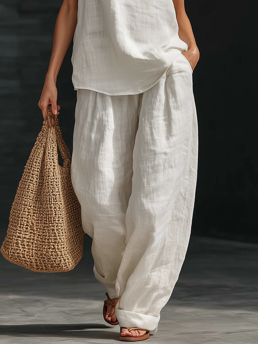 Zoë™ – Ensemble sans manches et pantalon large