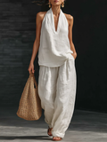 Zoë™ – Ensemble sans manches et pantalon large
