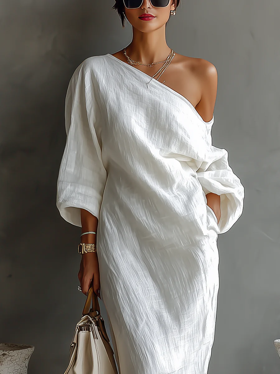 Elise™ | Asymmetrisk och elegant maxiklänning
