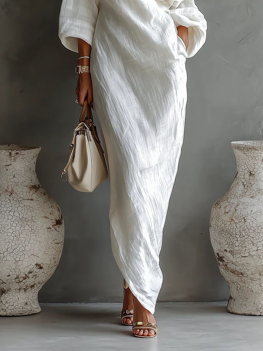 Elise™ | Asymmetrisk och elegant maxiklänning