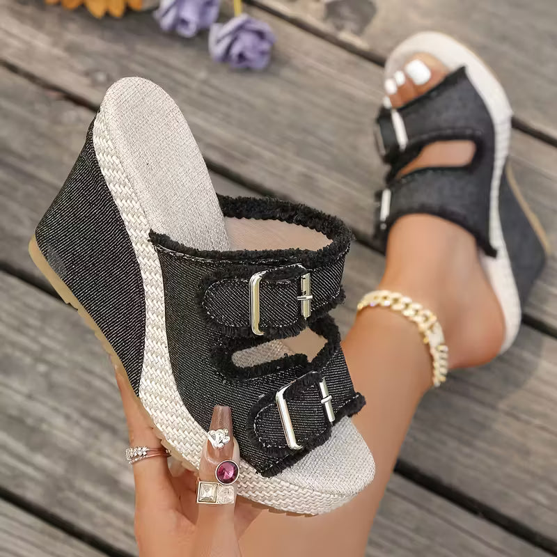 Atelier | Fransad Kant Wedge Sandaler