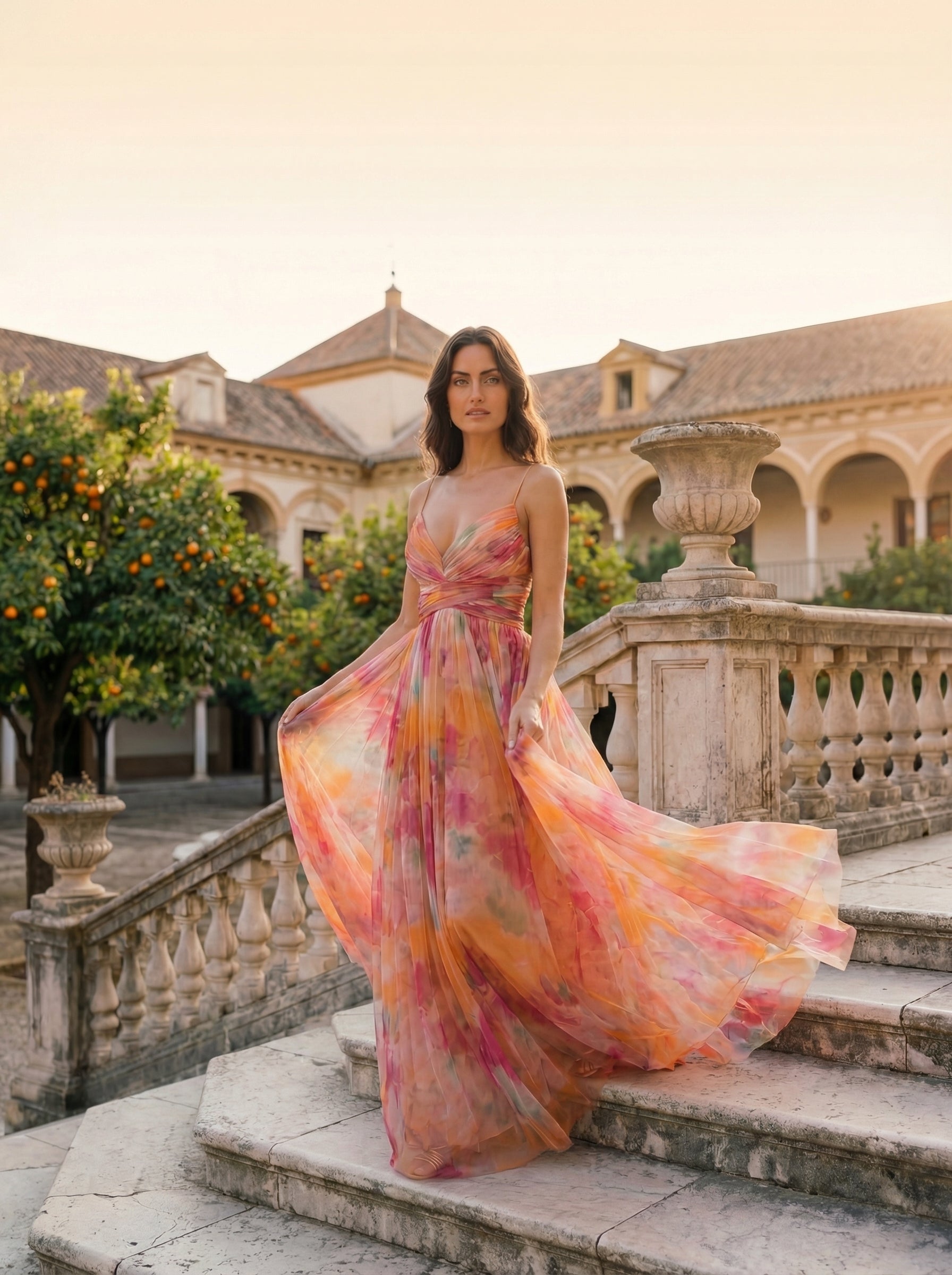 Elegant Silkesklänning Marbella – Maison Claire et Sylvie