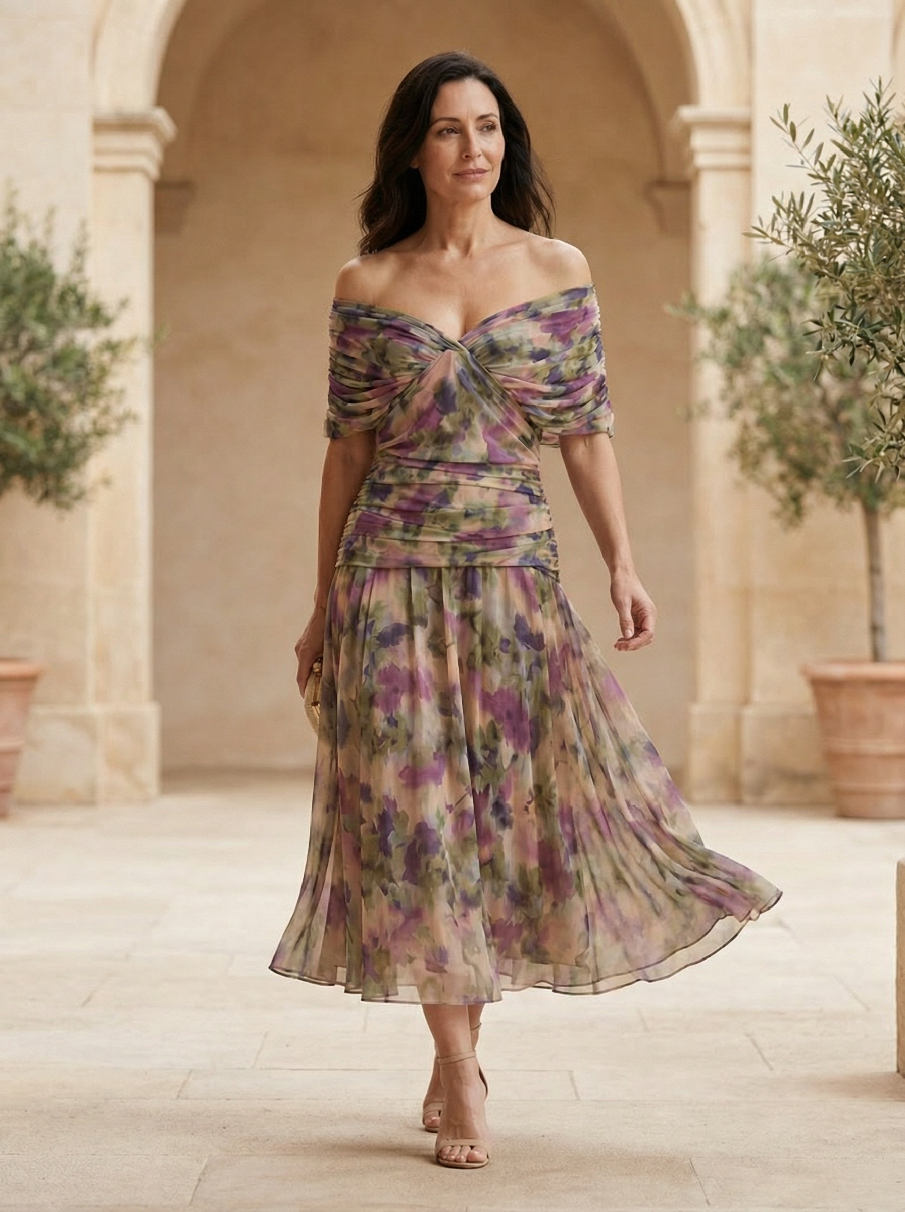 Elegant Silkesklänning Santana - Maison Claire et Sylvie