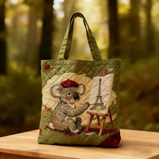 HANDGJORD VÄSKA - KONSTNÄRLIG KOALA