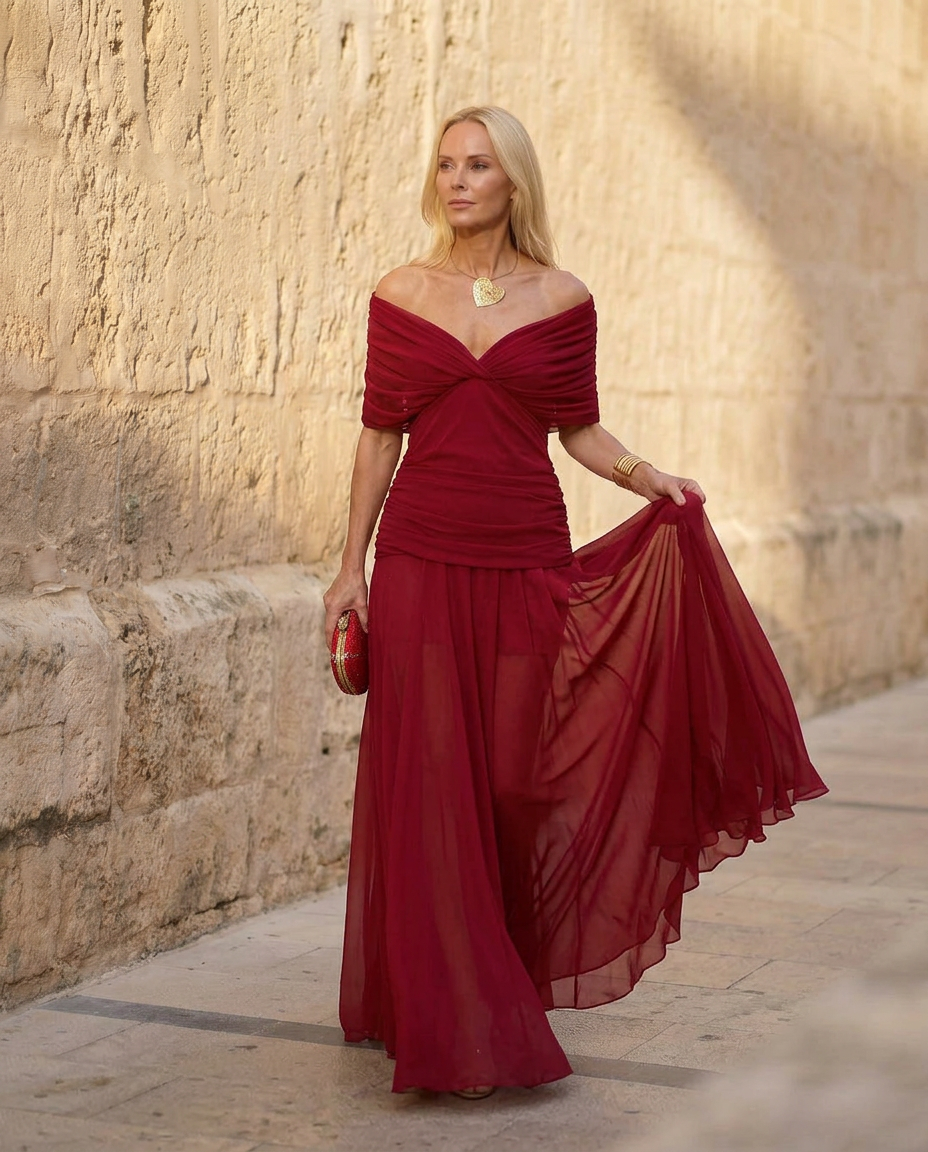 Elegant Silkesklänning Santana - Maison Claire et Sylvie