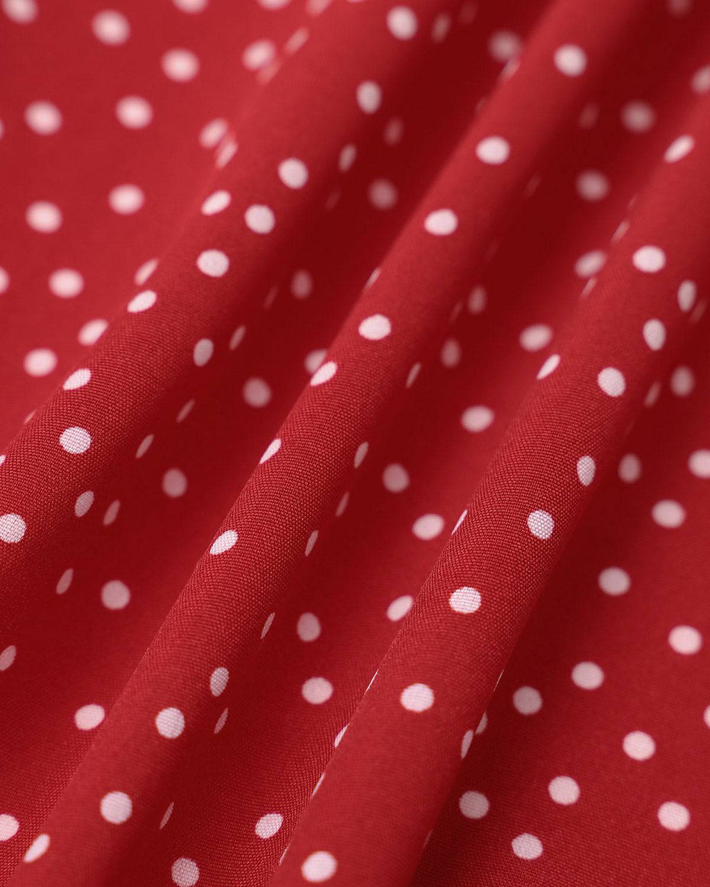 Polka Dot Volang Inslagen Klänning