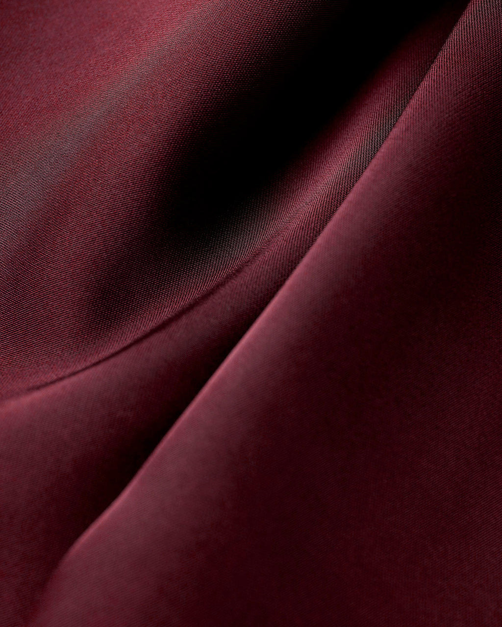 Vinröd Satin A-Linje Slip Maxi Klänning